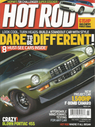 HOT ROD 2007 MAR - S/S HEMI CHALLENGER, 400 PONTIAC